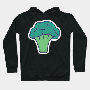 Broccoli Fresh vegetable vector illustration. Food nature icon concept. Garden fresh vegetable food broccoli logo design. Hoodie